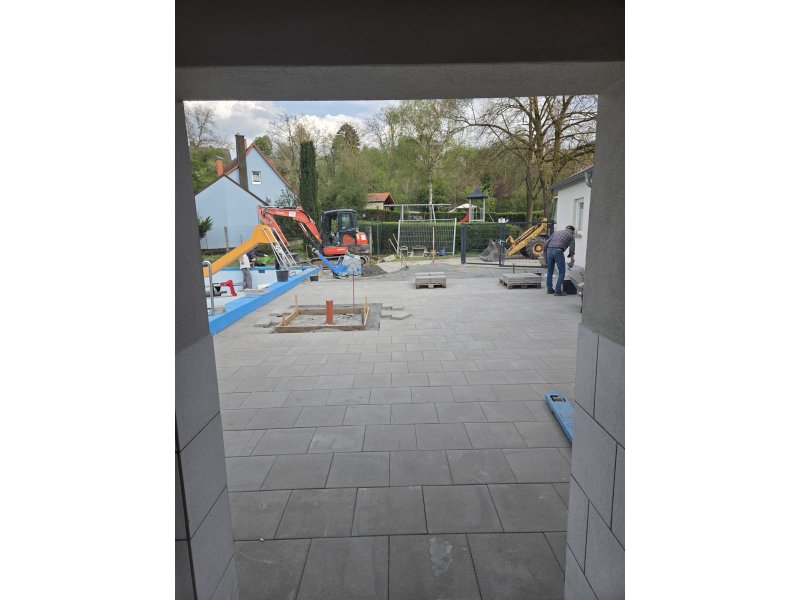 Bauarbeiten Aufenthaltsbereich 8