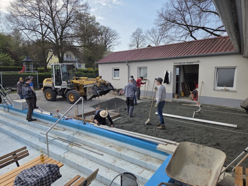 Bauarbeiten Aufenthaltsbereich 4