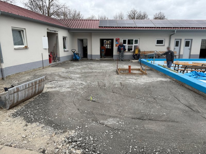 Bauarbeiten Aufenthaltsbereich 2