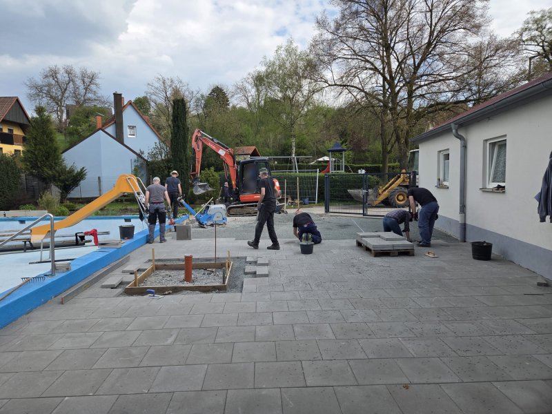 Bauarbeiten Aufenthaltsbereich 6